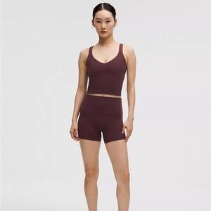 lululemon athletica Women's Align High-Rise Short 4” in Black Plum